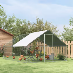 PawHut Chicken Coop Toy with Swing, Ladder, Platform for 2 Chickens, Hens, Grey - Additional view 8