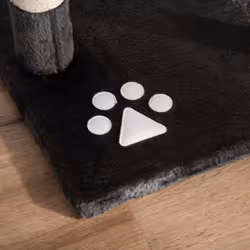 PawHut 240-260cm Floor to Ceiling Cat Tree with Scratching Posts - Dark Grey - Additional view 7