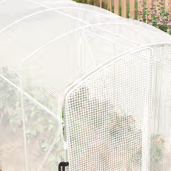 Outsunny 3 x 2 x 2m Polytunnel Greenhouse with Door, Galvanised Steel Frame - Additional view 5