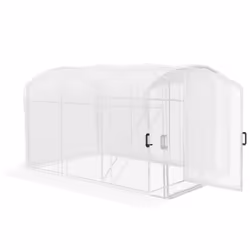 Outsunny 3 x 2 x 2m Polytunnel Greenhouse with Door, Galvanised Steel Frame - Additional view 8