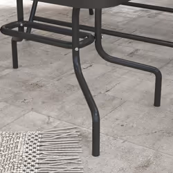 Outsunny Patio Furniture Set, Garden Set w/ Table, Foldable Chairs, a Loveseat - Additional view 6