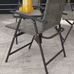 Outsunny Patio Furniture Set, Garden Set w/ Table, Foldable Chairs, a Loveseat - Additional view 7