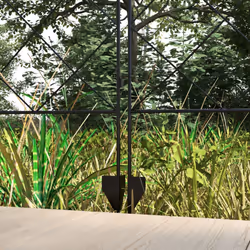 Outsunny 4PCs Decorative Garden Fencing 43in x 11.4ft Steel Border Edging - Additional view 7