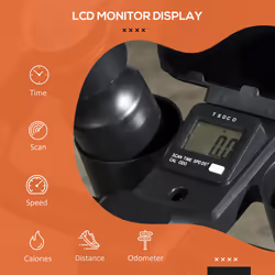 SPORTNOW Exercise Bike, Stationary Bike w/ LCD Display for Home Cardio Workout - Additional view 6