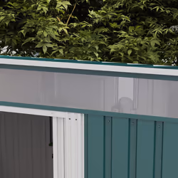 Outsunny 6.5x4FT Garden Shed Lockable Metal Tool Shed Green - Additional view 6