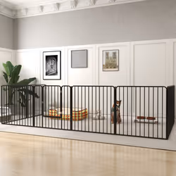 PawHut 80cm 8 Panels Heavy-Duty Dog Playpen for Small, Medium Dogs