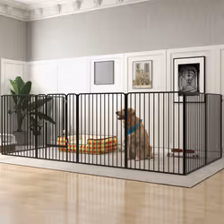 PawHut 100cm 8 Panels Heavy-Duty Dog Playpen for Small, Medium Dogs