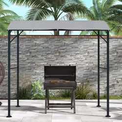 Outsunny 2.2 x 1.5 m BBQ Gazebo Tent Sun Shade with Canopy, Grey - Additional view 5