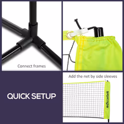 SPORTNOW 3m Badminton Net, Adjustable Sports Net for Tennis, Volleyball - Additional view 5