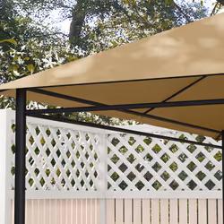 Outsunny 3 x 4m Gazebo Canopy Replacement Gazebo Roof Cover, Khaki - Additional view 7