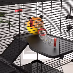 PawHut Hamster Cage w/ Tunnels, Tubes, Ramps, Platforms, Hut, 78.5 x 48.5 x 57cm - Additional view 6