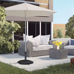 Outsunny 18kg Patio Parasol Base Concrete Outdoor Umbrella Stand Holder Black