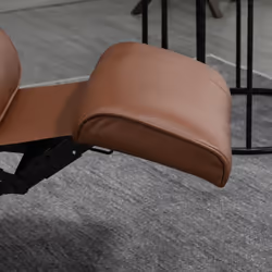 HOMCOM Ergonomic Office Recliner Sofa Chair PU Leather Armchair Lounger Brown - Additional view 5