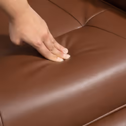 HOMCOM Ergonomic Office Recliner Sofa Chair PU Leather Armchair Lounger Brown - Additional view 6