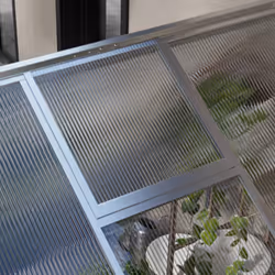 Outsunny 8x6ft Aluminium Greenhouse with/ Door Window Galvanised Base PC Panel - Additional view 6