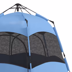 Outsunny 4 Person Camping Tent Festival Hiking Shelter, Blue - Additional view 6