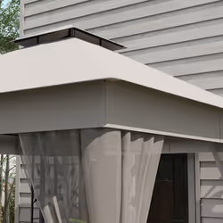 Outsunny 3 x 3(m)  Garden Gazebo Marquee Tent Canopy Shelter Pavilion Grey - Additional view 8