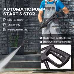 DURHAND High-Performance Power Washer 1800W, 150 Bar, 510 L/h, Blue
