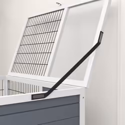 PawHut Double Deckers Indoor Rabbit Hutch w/ Feeding Trough, Slide-Out Trays - Additional view 5