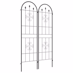 Outsunny Set of 2 Metal Trellis for Climbing Plants, Arrow Design - Additional view 8