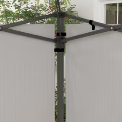 Outsunny Gazebo Side Panels for 3x3(m) or 3x6m Gazebo Canopy, 2 Pack, White - Additional view 6