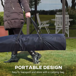Outsunny Garden Folding Tent Heavy Duty Pop Up Gazebo for Party Light Grey