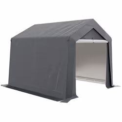 Outsunny 3 x 3(m) Portable Shed, Waterproof and Heavy Duty Dark Grey