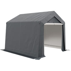 Outsunny 3 x 3(m) Portable Shed, Waterproof and Heavy Duty Dark Grey