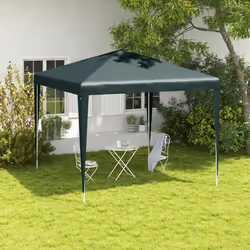 Outsunny Garden Gazebo Marquee Party Tent Wedding Canopy Patio Green 2.7 x 2.7m