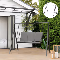 Outsunny Swing Stand, Meta Swing Frame, 240kg Weight Capacity, Black - Additional view 5