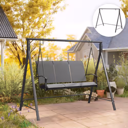 Outsunny Swing Stand, Meta Swing Frame, 240kg Weight Capacity, Black - Additional view 7