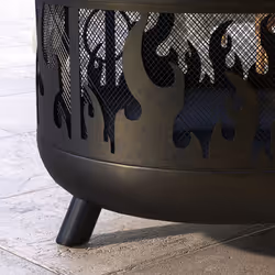 Outsunny 61.5cm 2-In-1 Outdoor Fire Pit & Firewood BBQ Garden Cooker Heater - Additional view 7