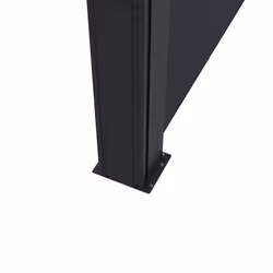 Outsunny Side Awning Retractable, Privacy Screen, 400x180cm, Black - Additional view 7