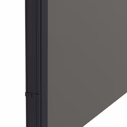 Outsunny Side Awning Retractable, Privacy Screen, 400x160cm, Dark Grey - Additional view 6