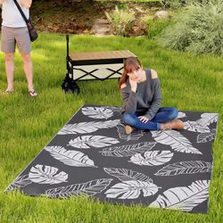 Outsunny Reversible Waterproof Outdoor Rug W/ Carry Bag, 182 x 274cm, Grey - Additional view 8