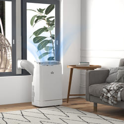 HOMCOM 14000 BTU Mobile Air Conditioner with WiFi Smart App, 35mÂ², White