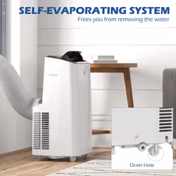 HOMCOM 14000 BTU Portable Air Conditioner Unit with WiFi Smart App, 35mÂ²