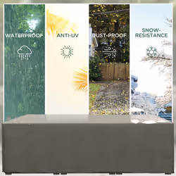 Outsunny Garden Furniture Cover Outdoor Waterproof Rattan Set Rain Protection