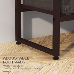 HOMCOM Clothes Hanging Rail with 3 Fabric Drawers Storage Shelves for Hallway - Additional view 6