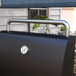 Outsunny Charcoal Barbecue BBQ Grill Trolley W/ Shelves, Lid and Thermometer - Additional view 7