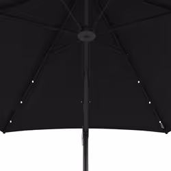 Outsunny 3(m) Cantilever Garden Parasol Umbrella W/ Solar LED, Black - Additional view 7