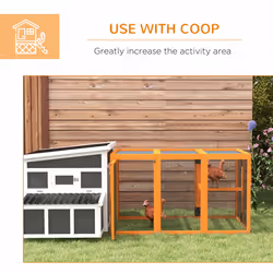 PawHut Wooden Chicken Coop with Combinable Design, for 1-3 Chickens