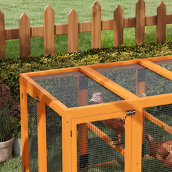 PawHut Wooden Chicken Coop with Combinable Design, for 1-3 Chickens - Additional view 6