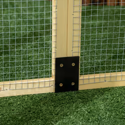 PawHut Chicken Run, Wooden Chicken Coop w/ Combinable Design-Natural Wood Finish - Additional view 7