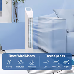 HOMCOM Oscillating Tower Fan Floor Fan with 4H Timer for Home Office White