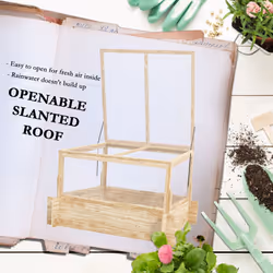 Outsunny Outdoor Raised Garden Bed with Cold Frame Greenhouse and Openable Top - Additional view 4