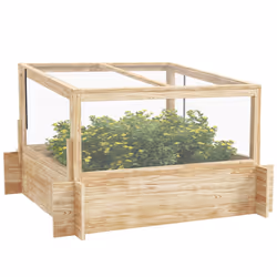 Outsunny Outdoor Raised Garden Bed with Cold Frame Greenhouse and Openable Top - Additional view 8