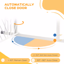 Pressure Fit Safety Gate w/ Auto Closing Door, Double Locking, 74-100cm Openings - Additional view 4