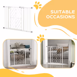 Pressure Fit Safety Gate w/ Auto Closing Door, Double Locking, 74-100cm Openings - Additional view 6