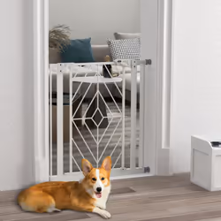 Pressure Fit Safety Gate w/ Auto Closing Door, Double Locking, Openings 74-80cm
